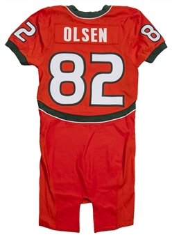 2006 Greg Olsen Game Used University of Miami Home Jersey (Team LOA)